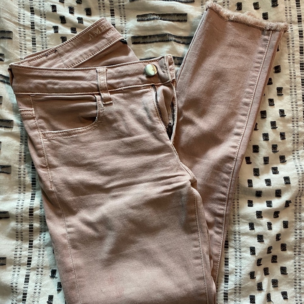 Mauve Like New Crop Jeggings